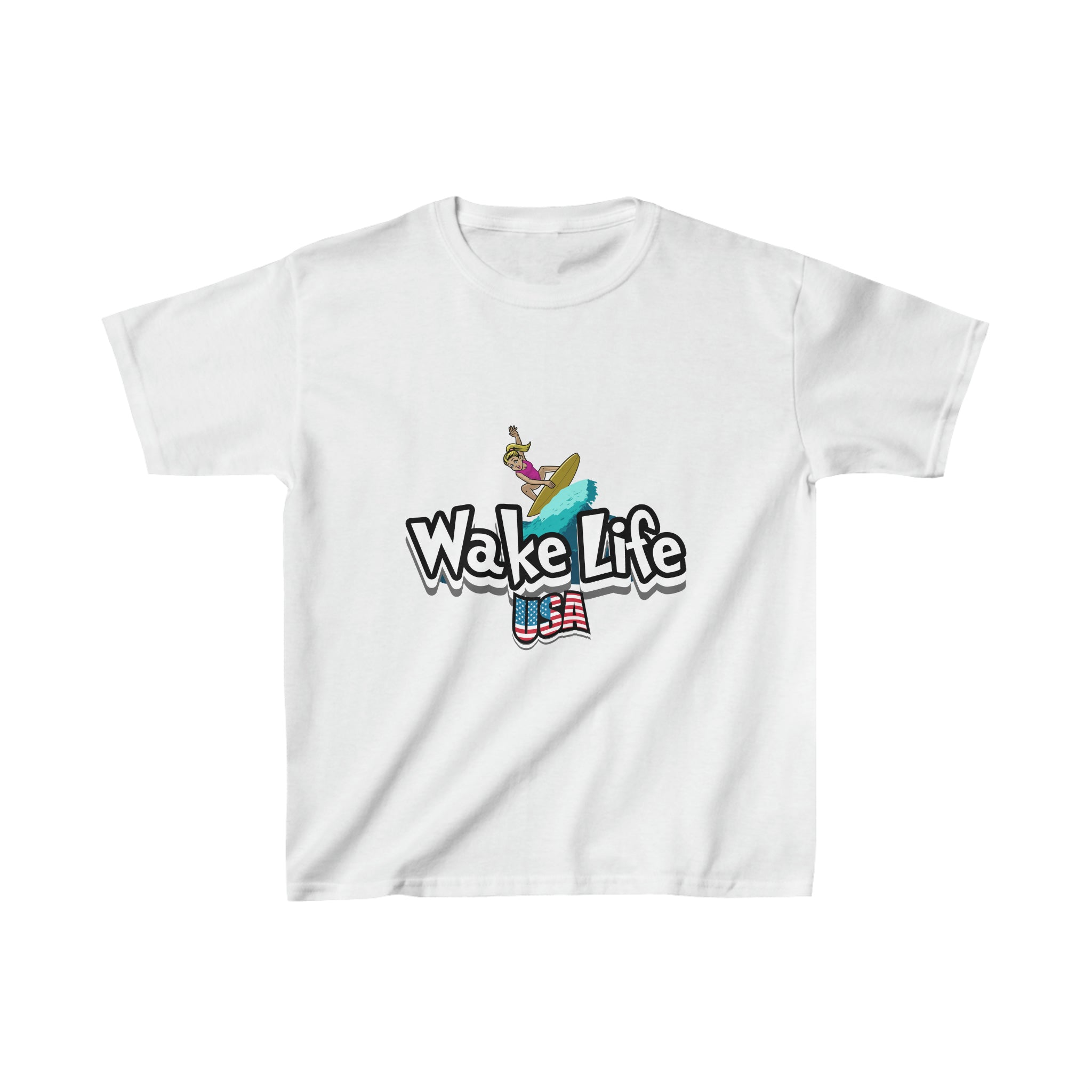 Kids Heavy Cotton™ Tee w/female logo